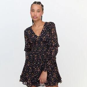 HILL HOUSE HOME The Sofie Mini NAP DRESS Women's Small NWT Fuchsia Lucky Charm